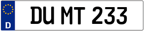 Trailer License Plate